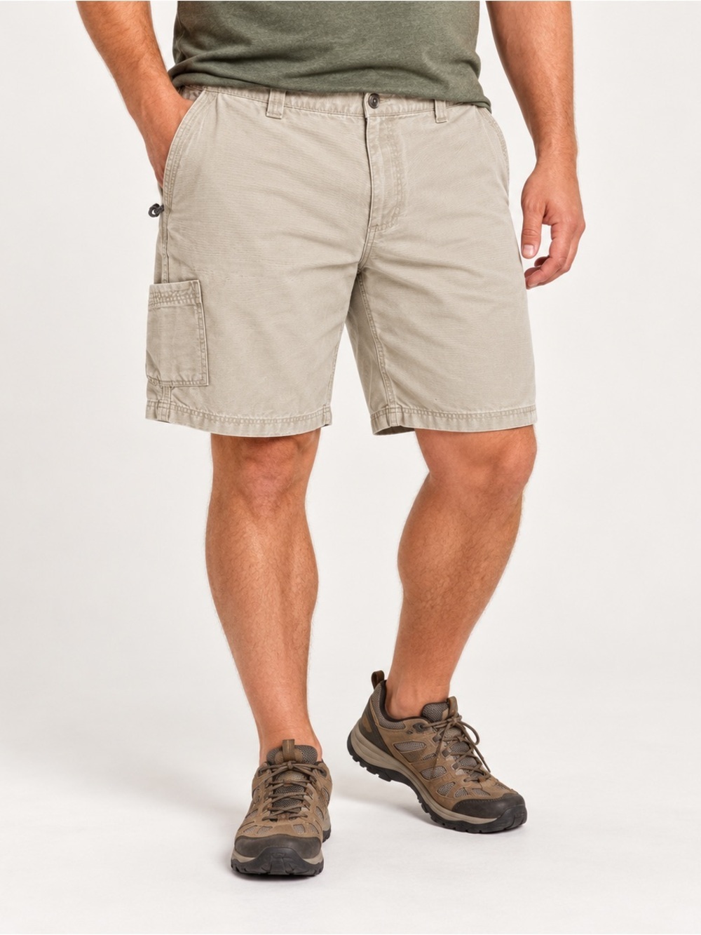 Columbia Canvas Cargo Shorts Mens 36 Lander Short Tan